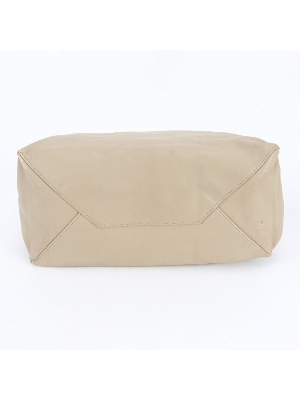 Celine Horizontal Cabas Leather Tote Shoulder Hand Beige - Picture 6 of 11